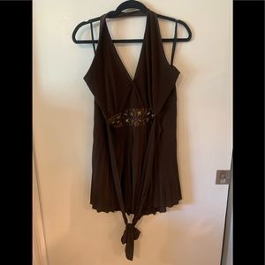 MKM Brown plus size halter top - XXL